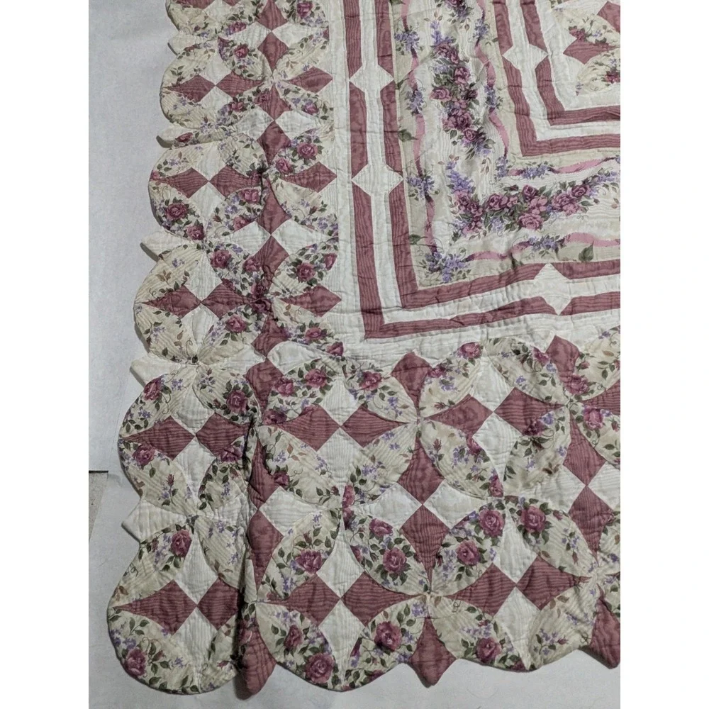 Glynda Turley Rose Rhapsody Comforter Quilt Full Size 76